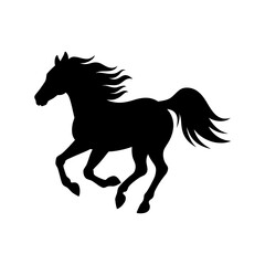 black horse vector illustration