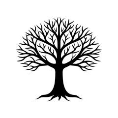 vector tree silhouette