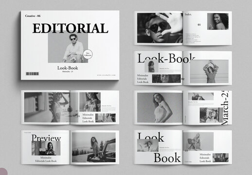 Editorial Lookbook Layout Landscape
