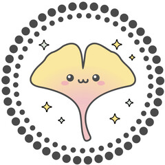 Ginkgo Biloba Gold Leaf Badge Set – Hand Drawn Botanical Vector for Logo, Wedding, Packaging, Branding Design