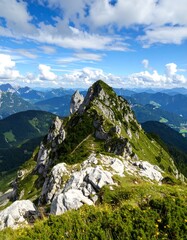 Mountain peak panorama