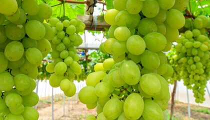 Sugraone is a super seedless grape. It ripens in August and is ripe for picking. Its grains are round and plump. It is a popular table grape.