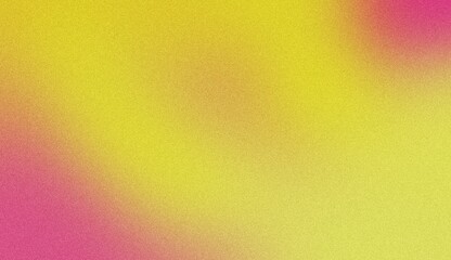 A vibrant, abstract background with a gradient of bright yellow and pink, creating a festive and energetic feel. Noise background. Gradient texture background