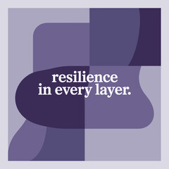 Obraz premium Resilience in Every Layer – Abstract Purple Design