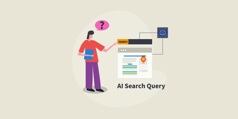 Student explores academic inquiries through intelligent search engine and enhance learning experience with AI curated search results. 