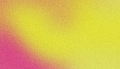 A vibrant, textured background with a gradient of bright pink and yellow hues, suggesting energy and warmth. Noise background. Gradient texture background