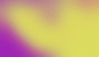 A vibrant, abstract watercolor texture with a gradient blend of bright yellow and deep purple, evoking a sense of energy and creativity. Noise background. Gradient texture background
