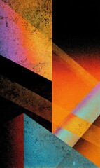 Vibrant Abstract Geometric Patterns with Texture
