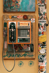 old phone, industrial protest