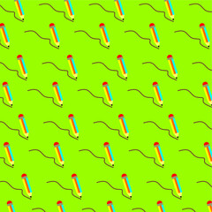Pencil Vector BackgrouColorful pencil pattern. Cute pencil pattern background. Vector kids pattern. Back to school vector background. School supply pattern.nd 4.eps