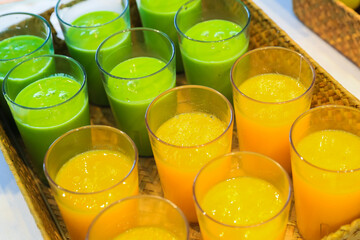 orange juice and lime