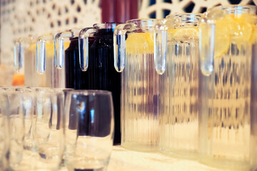 Freshly squeezed juice drinks