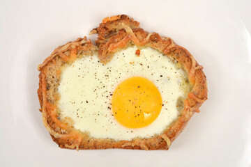 An overhead close-up of a perfectly cooked 