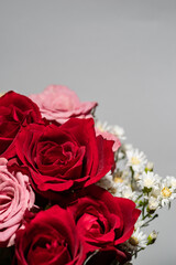 美しい薔薇の花束	