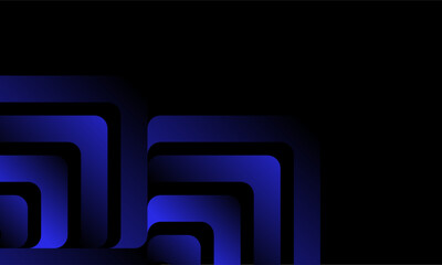 Abstract geometric blue and black gradient background design with modern futuristic style