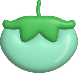 과일-야채-토마토-토마토꼭지-그린토마토-3d-입체