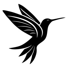 hummingbird silhouette vector