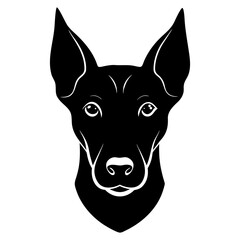 dog head vector