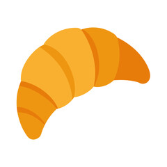 colour style vector art of a croissant