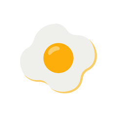 fried egg vector illustration