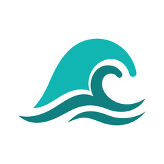 simple flat colour style vector art of a stylized 