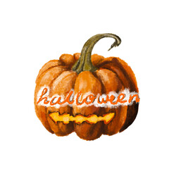 A pumpkin for halloween