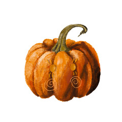 A pumpkin for halloween