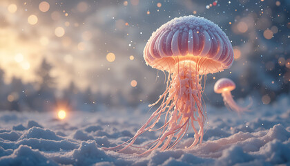 jellyfish in the water