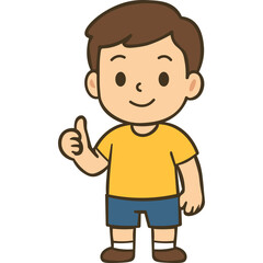 Young Boy Character Illustration