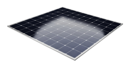 Modern solar panel on a black background studio shot