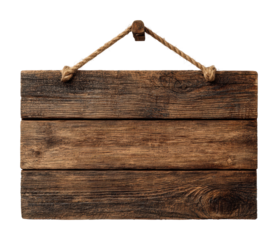 Rustic wooden signboard farmhouse natural isolated on transparent background