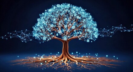 Digital Roots Spreading Across Networks Forming Artificial Intelligence Knowledge Trees