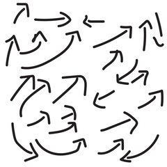 Hand-Drawn Arrow Doodles Collection