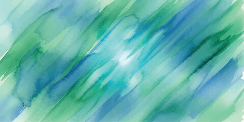 Abstract Watercolor Background with Shades of Blue and Green for Creative Projects and Designs