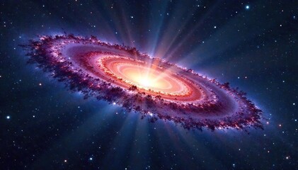 Breathtaking Panoramic View of the Andromeda Galaxy Swirling Nebulae, Distant Stars, Incredible Detail. Perfect for science, astronomy, and space exploration projects.