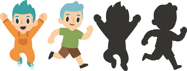 playful cartoon characters for learning, cartoon vector kids educational activity