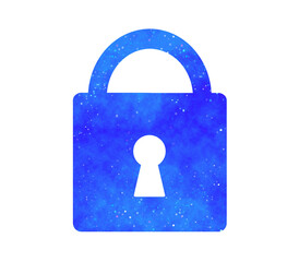 青い星空｜南京錠アイコン