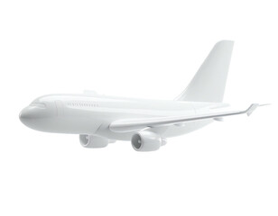 A white passenger jet silhouetted against a dark background, viewed from the side