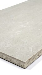 Fiber cement board isolated on a white background for versatile construction and design uses