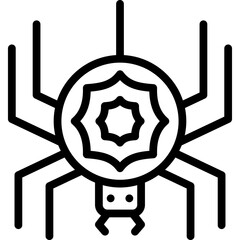 Obraz premium spider icon illustration design with outline