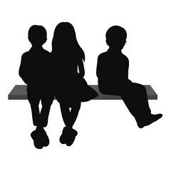 Elegant Woman Sitting on a Chair Silhouette