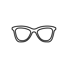 Fototapeta premium reading glasses icon line art vector illustration on transparent background