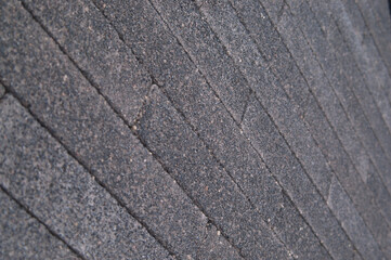 paving slabs made of rectangular blocks