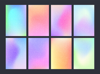 New aesthetic gradients cover set. Abstract liquid background layout collection for posters, banners, flyers etc.