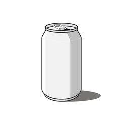 Soda cola coke blank can cartoon vector