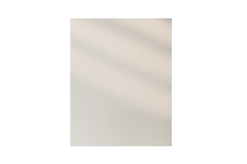 Blank paper template with soft diagonal light shadows, minimalistic style, isolated on white background, concept of clean layout. Ai generative