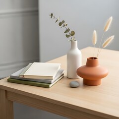 Simple Minimalist Home Decor Arrangement.