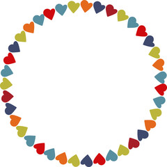 Hand drawn linear heart empty frame. Cute hand drawn template. Frame with empty space for your text