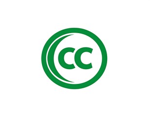 Obraz premium Green circle surrounding the letters 