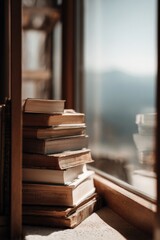 Corner Books with Horizon